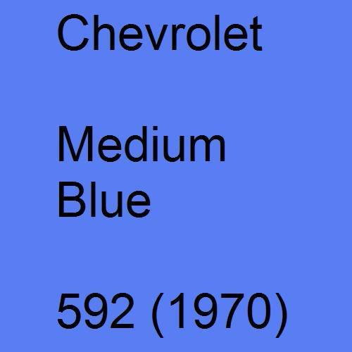 Chevrolet, Medium Blue, 592 (1970).